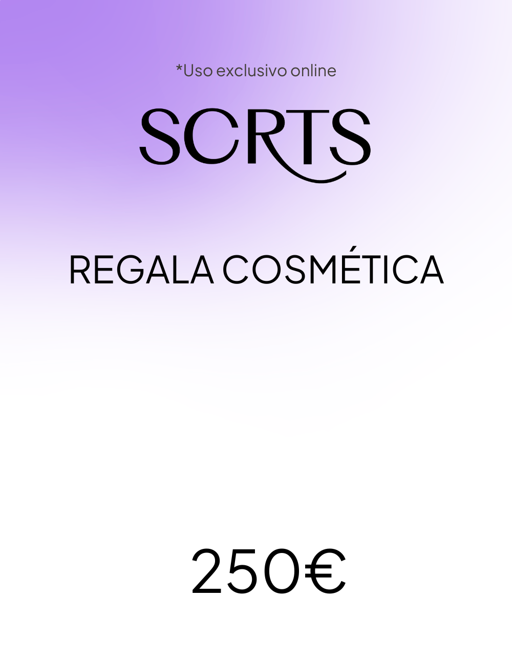 Tarjeta Regalo Online 250| SECRETS