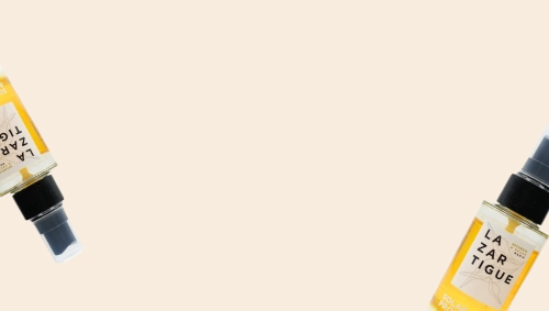 Banner promoconal de la protección solar para el pelo de Lazartigue