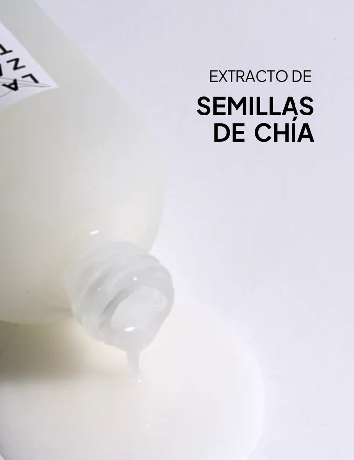 Sérum D’Exception con semillas de chía, conocidas por sus propiedades fortalecedoras