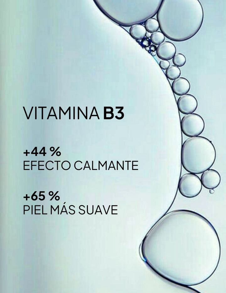 Masque B 6x12ml contiene Vitamine B3 para obtener un efecto calmante y piel más suave