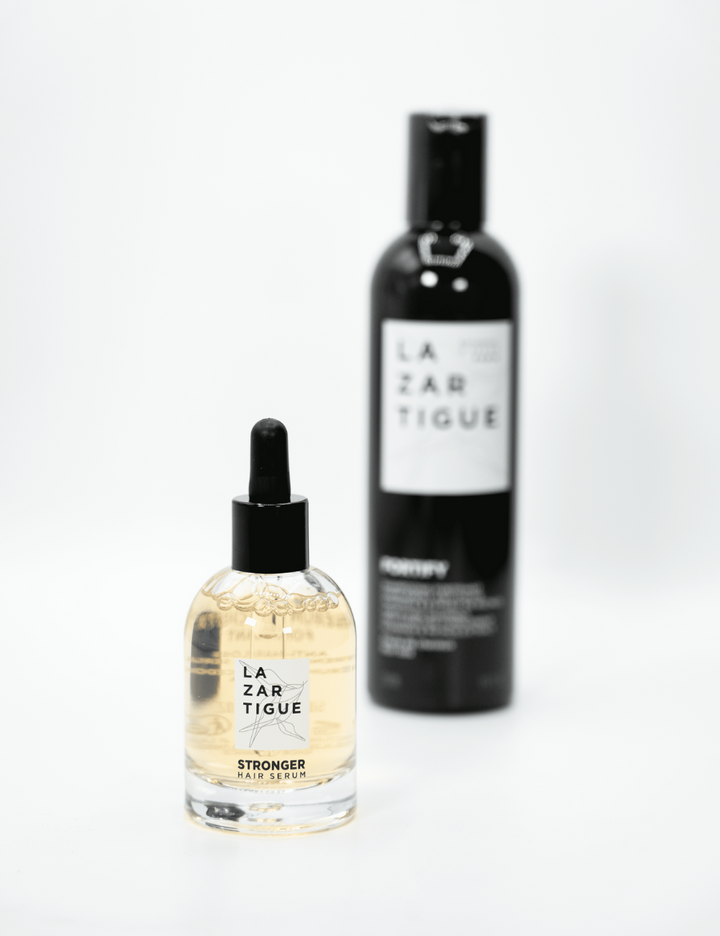 El Stronger Hair Sérum penetra y refuerza el cabello desde la raíz, fortaleciendo y frenando la caída